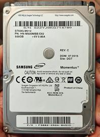 Hard disk Samsung 500gb da 2.5"