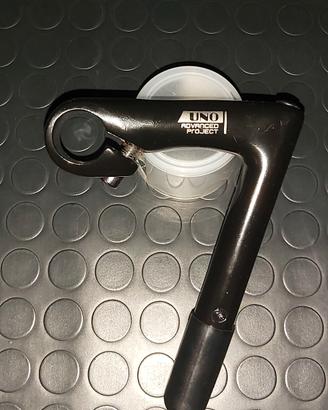 Attacco pipa manubrio alluminio colore nero 10 cm