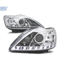 FARI FORD FOCUS 08-10 LUCE DIURNA FONDO CROMATO