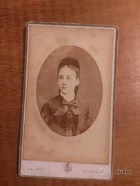 Antica foto di donna francese - fine 1800'