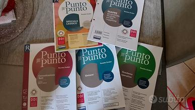 6 libri scolastici Punto per Punto italiano Gramma