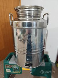 Contenitore acciaio per olio d'oliva da 25 litri 