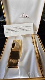 Cofanetto Penna in ORO Lalex + Accendino in ORO S.