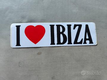 Adesivo vintage anni 80 Ibiza 