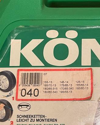 Lotto 2 Catene da neve Konig