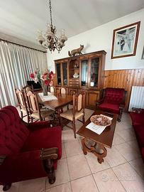Salotto completo simil noce buono stato