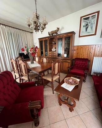 Salotto completo simil noce buono stato