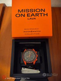 omega Swatch Mission on Earth Lava 