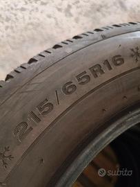 Pneumatici invernali usati + cerchioni in ferro