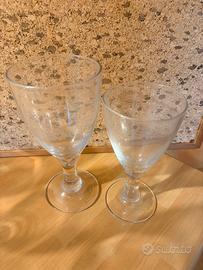 Set 18 Bicchieri Calice Acqua Vino Vetro Tavola