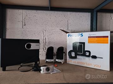 Cassa audio Philips 2.1 con subwoofer - 44w