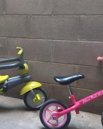 🚲 Triciclo + Bicicletta senza pedali per bambini 