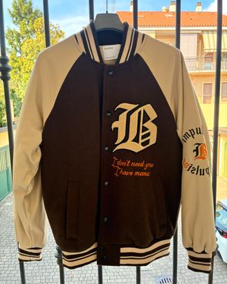 Bomber / Giacca college Berskha (Marrone e Beige)