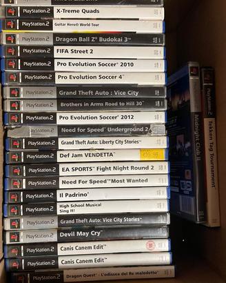 Collezione giochi originali PlayStation 2