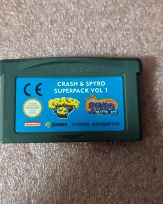 0866NN-Crash Bandicoot 2+Spyro Season Ice GameBoy