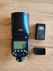 Godox V1-F per Fujifilm – Flash TTL a Testa Tonda