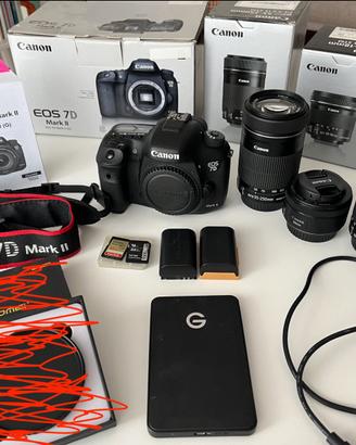 Canon 7D mkII + obiettivi + accessori