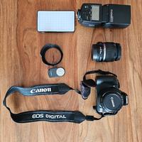Canon eos 400d  con accessori
