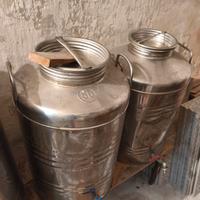 Bidoni in inox per olio 100 Litri