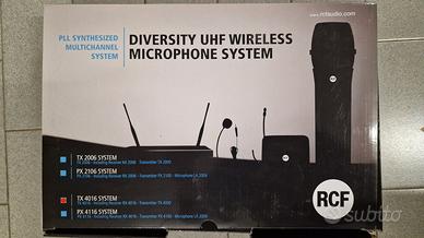 RCF TX 4016
RADIOMICROFONO UHF DIVERSITY