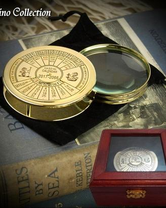 Calendario Perpetuo Nautico Stile Vintage Ottone