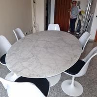 Tavolo Saarinen ovale cm.180x110 mar Carrara