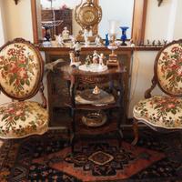 Coppia Poltroncine Francesi d'Epoca Noce