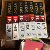 Cassette VHS marca TDK sigillate