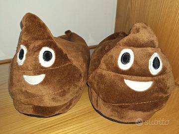 Ciabatte/Pantofole marroni, forma simpatica, 38/39