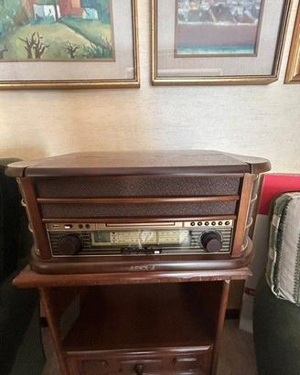 Mobile Giradischi Audiola Vintage - Radio AM/FM, C
