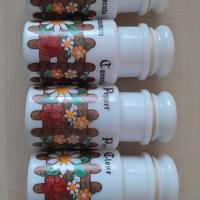 set di 4 barattoli JAR made in italy anni '70