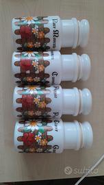 set di 4 barattoli JAR made in italy anni '70
