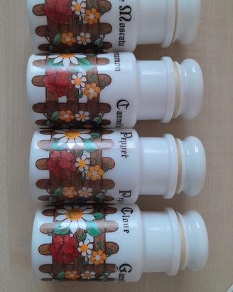 set di 4 barattoli JAR made in italy anni '70