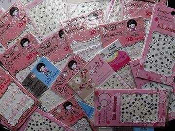 NAIL ART 20 BUSTE lotto DECORAZIONI per unghie 3d
