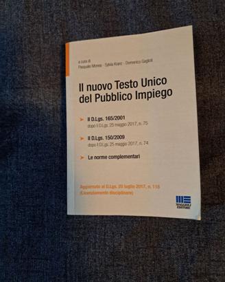 Il nuovo testo Unico del Pubblico impiego