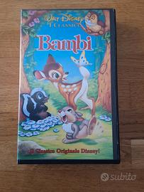 cassetta VHS Disney Bambi