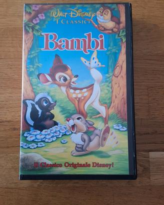 cassetta VHS Disney Bambi