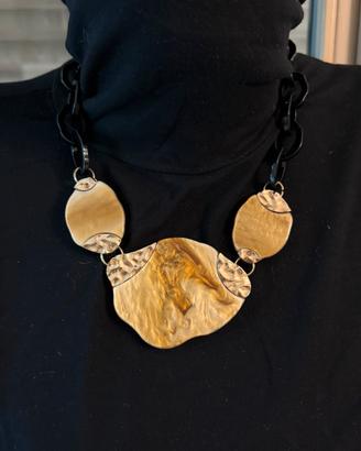 Collana madreperla/avorio con dettagli argento