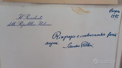 Autografo Sandro Pertini