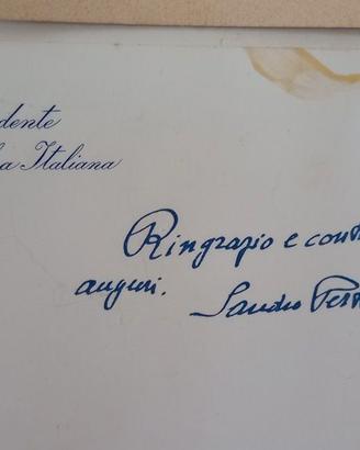 Autografo Sandro Pertini