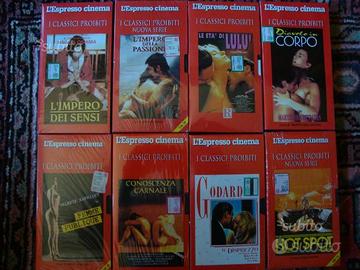 8 VHS Eros d'autore-Serie L'Impero dei Sensi
