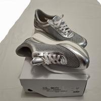 scarpe rucoline agile bianco e argento 37