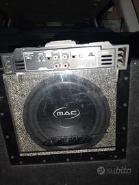 Impianto audio , sub+ amplificatore+altoparlanti