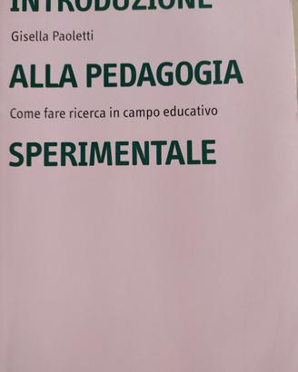 Introduzione alla pedagogia sperimentale