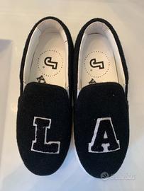 Scarpe in feltro nere Los Angeles NUOVE molto chic