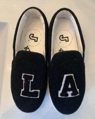 Scarpe in feltro nere Los Angeles NUOVE molto chic