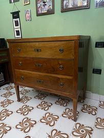 Splendida cassettiera in legno massello vintage