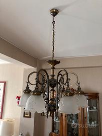 Lampadario in bronzo