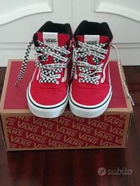 Scarpe Vans Bambino Rosse misura 32 - COME NUOVE