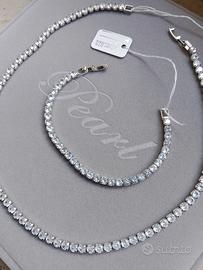 collana più bracciale tennis